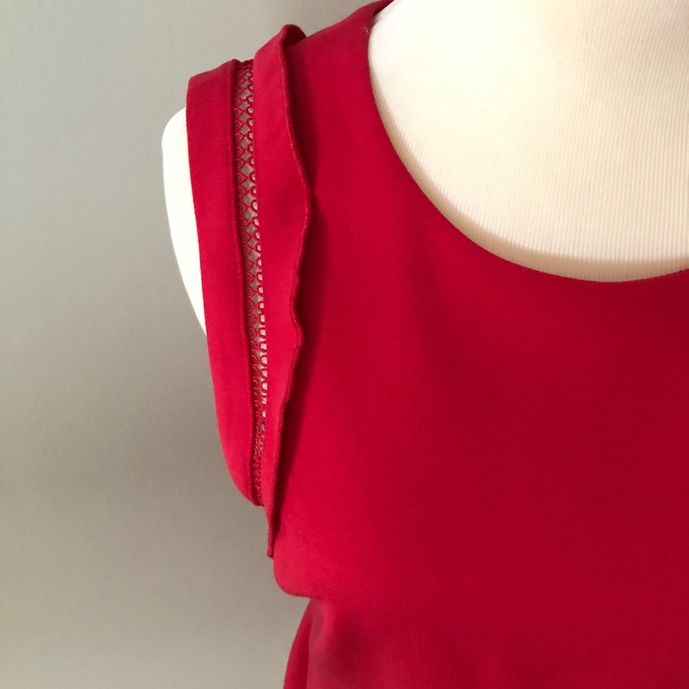 Ann Taylor NWT ruffle whipstitch sheath lined 4